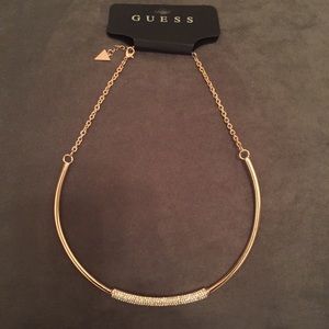 Guess Necklace Gold,Rhinestone New😀💎🌸💕